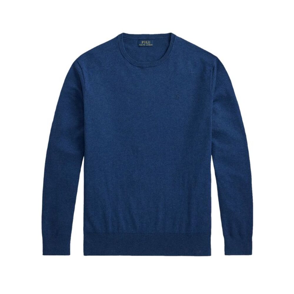 Polo Ralph Lauren Mens Regular-Fit Crewneck Sweater Medium Rustic Navy Heather